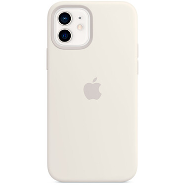 Custodia in silicone Apple con MagSafe Bianco Apple iPhone 12 / 12 Pro