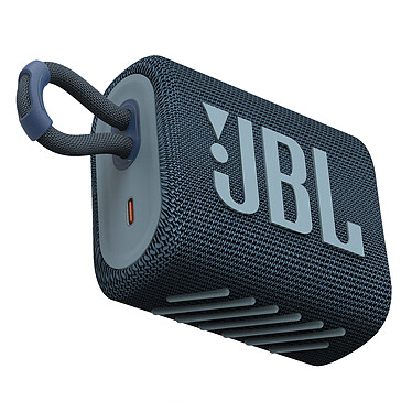 JBL GO 3 Bleu Mini enceinte portable sans fil - Bluetooth 5.1 - Conception étanche IP67 - USB-C - Autonomie 5h