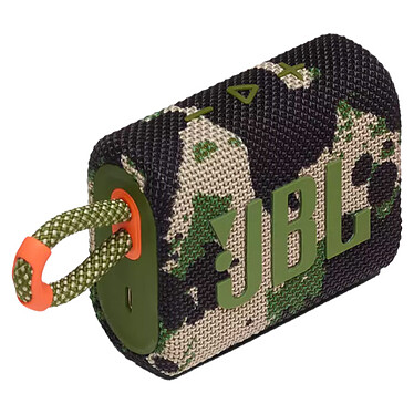 JBL GO 3 Camouflage Mini enceinte portable sans fil - Bluetooth 5.1 - Conception étanche IP67 - USB-C - Autonomie 5h