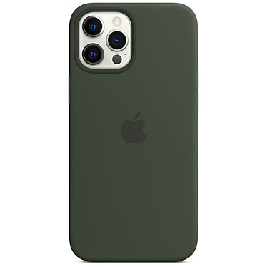 Custodia in silicone Apple con MagSafe Verde Cipro Apple iPhone 12 Pro Max