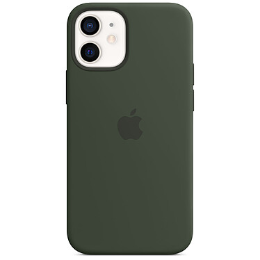 Custodia in silicone Apple con MagSafe Verde Cipro Apple iPhone 12 mini