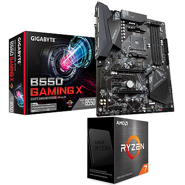 Kit de actualización de PC AMD Ryzen 7 5800X Gigabyte B550 GAMING X