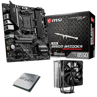 Kit de actualización de PC AMD Ryzen 5 5600X MSI MAG B550M BAZOOKA