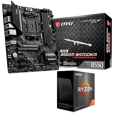 Kit di aggiornamento per PC AMD Ryzen 7 5800X MSI MAG B550M BAZOOKA