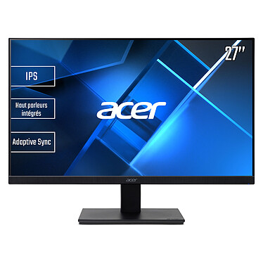 Acer 27" LED - V277bmipx 1920 x 1080 pixels - 4 ms (gris à gris) - Format 16/9 - Dalle IPS - 75 Hz - HDMI/VGA/DisplayPort - Haut-parleurs - Noir