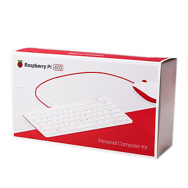 Raspberry - Kit Raspberry Pi 400 Mini ordinateur Raspberry Pi 4 4 Go dans un Clavier compact AZERTY avec alimentation, câble HDMI et souris - Raspberry Pi OS pré-chargé sur carte SD