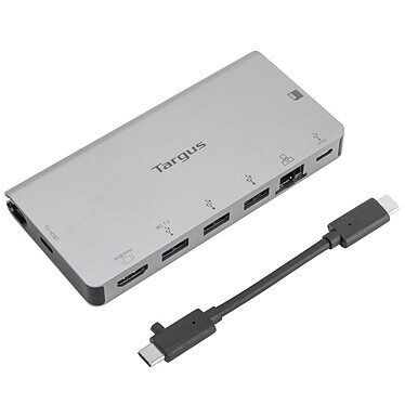 Avis Targus Station d'accueil USB-C vers HDMI 4K, DP Alt Mode Single Vidéo, avec lecteur de carte, 100 W PD Pass-Through et câble USB-C amovible