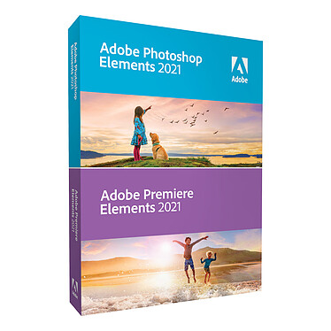 Adobe Photoshop Elements y Premiere Elements 2021 - Licencia perpetua - 1 PC - versión en caja