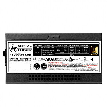 Super Flower Leadex III Gold ARGB - 650W (Nero) economico