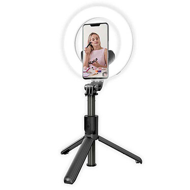 Review Akashi 3-in-1 Selfie Pole Light Ring