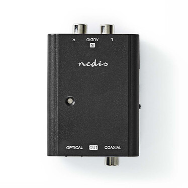 Nedis Convertitore Audio Digitale 2x RCA a S/PDIF / TosLink + RCA