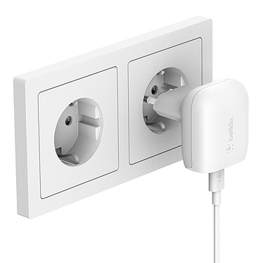cheap Belkin Boost Charger USB-C 20W Mains Charger with USB-C to Lightning Cable (White)