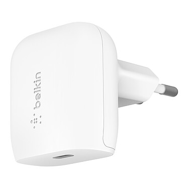 Belkin Chargeur secteur USB-C 20 W pour iPhone et autres (Blanc)