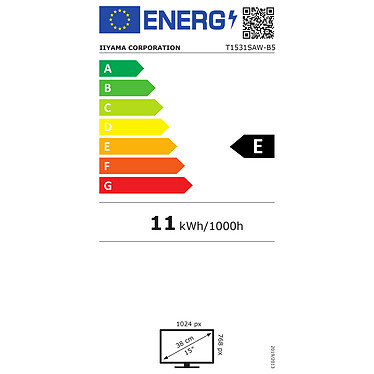 T1731SAW-B5 - Monitor IIYAMA de 17 pulgadas - Con onda acústica de  superficie - 5: 4 - TN LED - IP54 