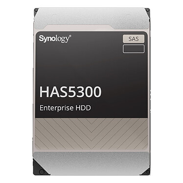 Synology HAS5300-8T 8 To Disque dur 3.5" 8 To 7200 RPM 256 Mo SAS 12Gb/s 512e pour NAS Synology (bulk)
