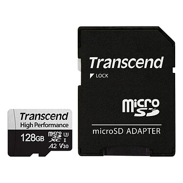 Transcend MicroSDXC 330S 128GB SD Adapter