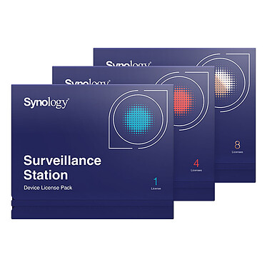 Synology Pack 4 licences pour caméras supplémentaires (version virtuelle)