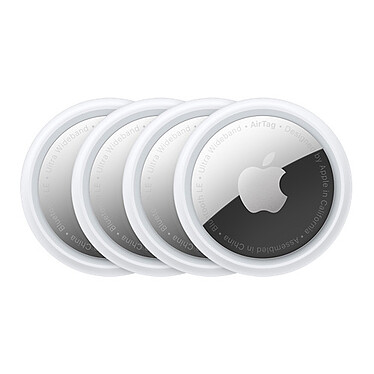 Apple AirTag (Pack 4) Lot de 4 trackers connectés robustes et étanches (IP67)