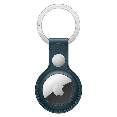 Apple AirTag Leather Key Ring Baltic Blue