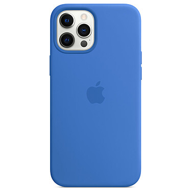 Custodia in silicone Apple con MagSafe Blue Capri Apple iPhone 12 Pro Max