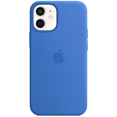 Custodia in silicone Apple con MagSafe Blue Capri Apple iPhone 12 mini