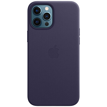 Funda de piel con MagSafe de color morado intenso para el iPhone 12 Pro Max de Apple