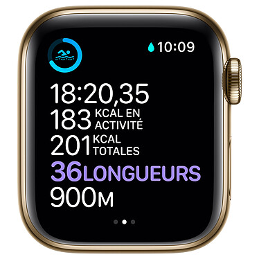 Comprar Apple Watch Series 6 GPS + Celular Correa deportiva de acero inoxidable azul marino negro 40 mm