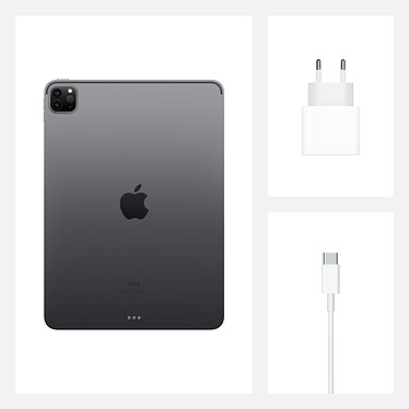 Apple iPad Pro (2020) 12.9 pouces 256 Go Wi-Fi + Cellular Gris Sidéral pas cher