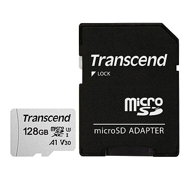 Transcend MicroSDHC 300S 128GB + adattatore SD