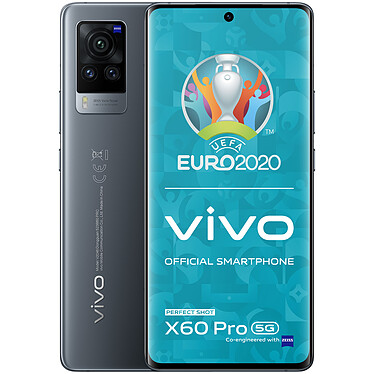 Vivo X60 Pro Noir (12 Go / 256 Go) Smartphone 5G-LTE Dual SIM - Snapdragon 870 8-Core 3.2 GHz - RAM 12 Go - Ecran tactile AMOLED 120 Hz 6.56" 1080 x 2376 - 256 Go - NFC/Bluetooth 5.1 - 4200 mAh - Android 11