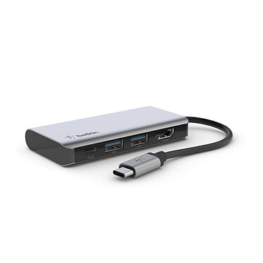 Hub USB-C de Belkin con 1 x HDMI, 2 x USB-A y 1 x USB-C - 100 W Passtrhough