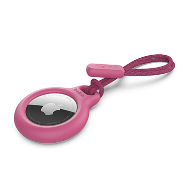 Belkin Secure Airtag Holder con cavo rosa