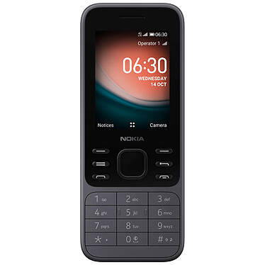 Nokia 6300 Gris Téléphone 4G Dual SIM - Snapdragon 210 Quad-Core 1.1 GHz - RAM 512 Mo - Ecran 2.4" 240 x 320 - 4 Go - Bluetooth 4.0 - 1500 mAh
