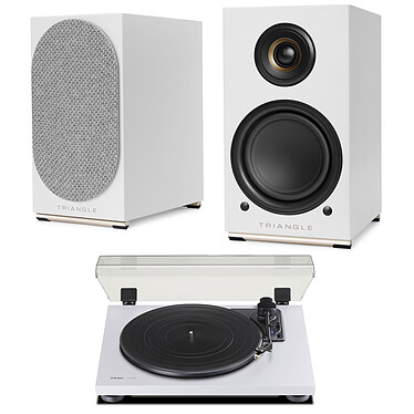 Teac TN-180BT-A3 White + AIO TWIN White Frosted Triangle