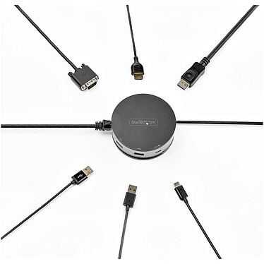 Buy StarTech.com Mini USB 3.0 Type-C Dock with 4K 60 Hz HDMI/DisplayPort/VGA Displays