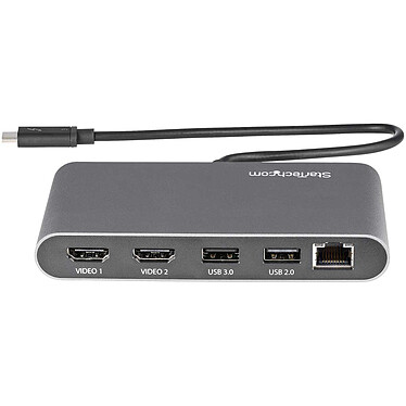 Nota StarTech.com Thunderbolt 3 Dual Display Dock 4K 60Hz HDMI + 2x USB-A + Gigabit Ethernet