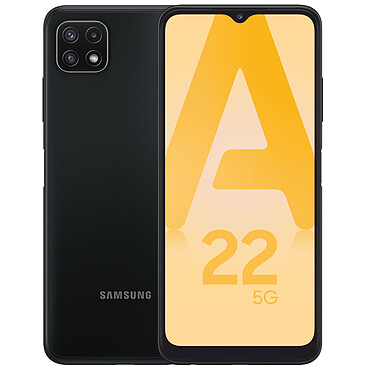 Samsung Galaxy A22 5G Gris Smartphone 5G-LTE Dual SIM IP67 - MediaTek MT6833 8-Core 2.2 Ghz - RAM 4 Go - Ecran tactile 90 Hz 6.6" 1080 x 2408 - 128 Go - NFC/Bluetooth 5.0 - 5000 mAh - Android 11