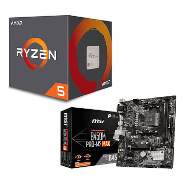 PC Upgrade Kit AMD Ryzen 5 1600 AF MSI B450M PRO-M2 MAX