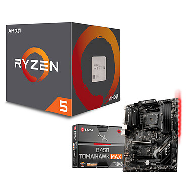 Kit de actualización de PC AMD Ryzen 5 1600 AF MSI B450 TOMAHAWK MAX II