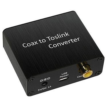 XtremPro Convertisseur Coaxial/Toslink Convertisseur audio numérique Coaxial/Toslink