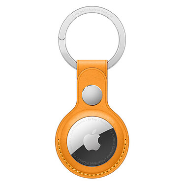 Apple Porte-Clés en cuir AirTag Pavot de Californie Porte-clés en cuir pour tracker connecté AirTag