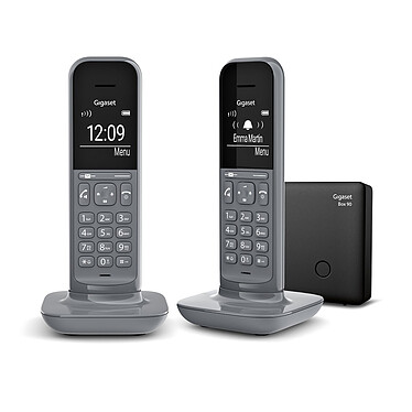 Gigaset CL390 Duo Gris foncé Lot de 2 téléphones sans fil - mains-libres - répertoire 150 contacts