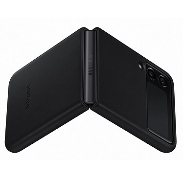 Samsung Leather Case Black Galaxy Z Flip 3