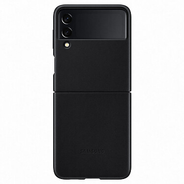 Buy Samsung Leather Case Black Galaxy Z Flip 3