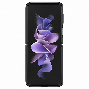 Samsung Coque Cuir Noir Galaxy Z Flip 3 pas cher