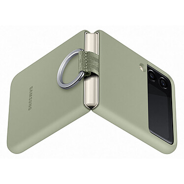 Funda de silicona Samsung Anillo verde oliva Galaxy Z Flip 3