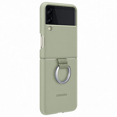 Nota Custodia in silicone Samsung Anello Verde Oliva Galaxy Z Flip 3