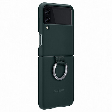 Nota Custodia in silicone Samsung Anello Verde Galaxy Z Flip 3