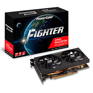 PowerColor Fighter AMD Radeon RX 6600 XT 8GB GDDR6 8 GB GDDR6 - HDMI/Tri DisplayPort - PCI Express (AMD Radeon RX 6600 XT)