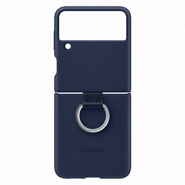 Funda de silicona Samsung Anillo azul Galaxy Z Flip 3